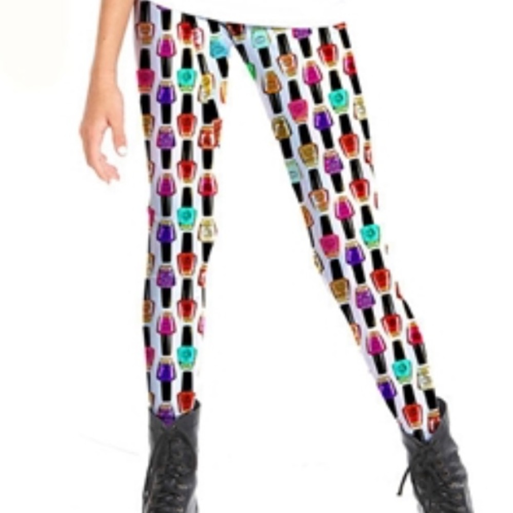 zara terez nail polish girls leggings L 💅